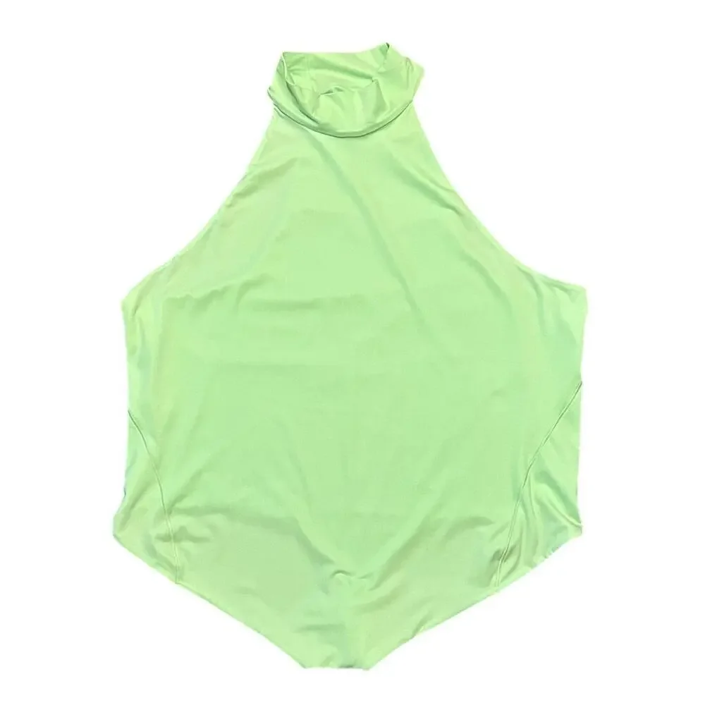 Lululemon Mock Neck Bodysuit Sleeveless Thong Cut Size 1X, Never Worn